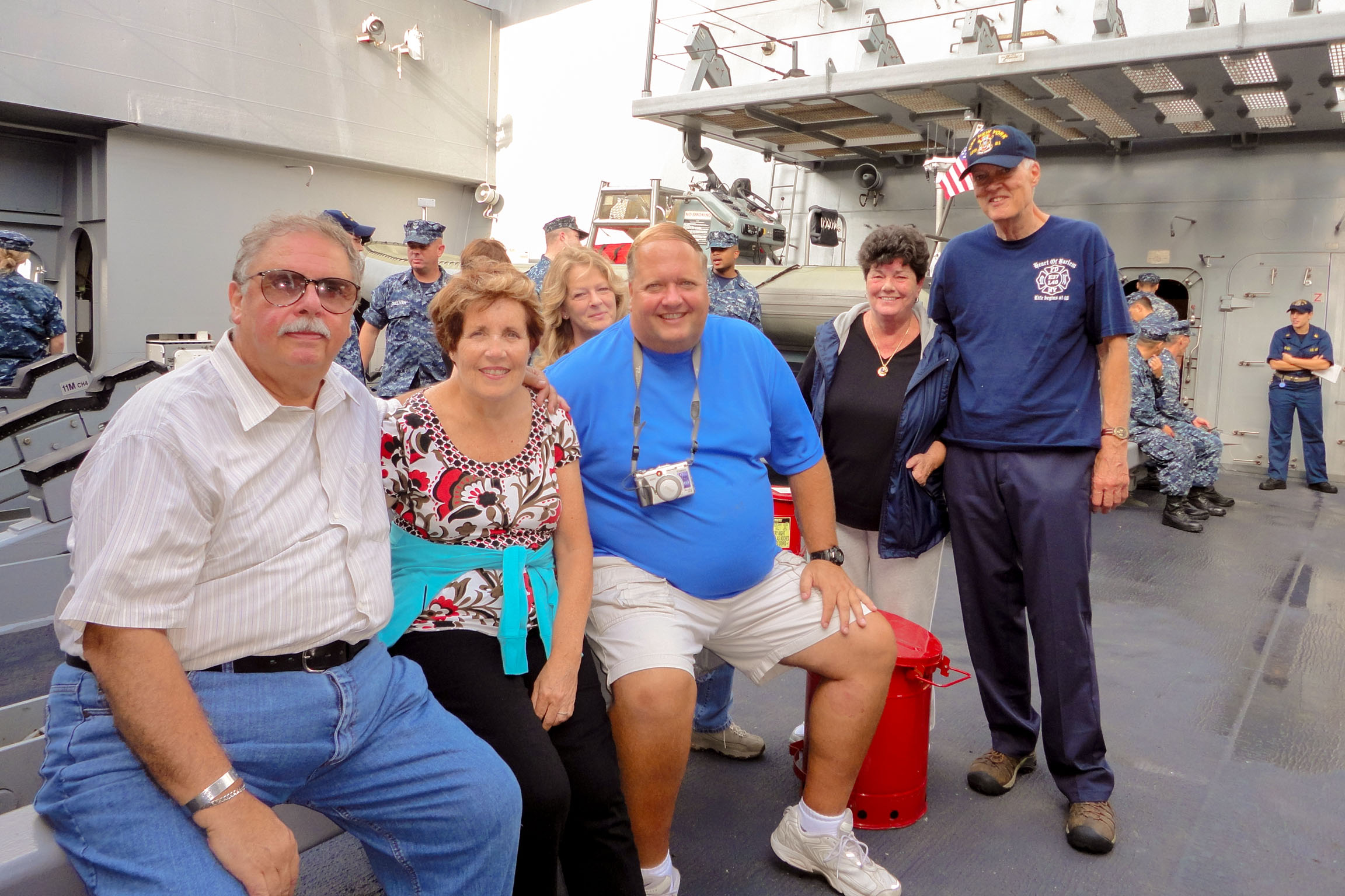 9/11 Tribute Museum volunteers onboard the USS New York.